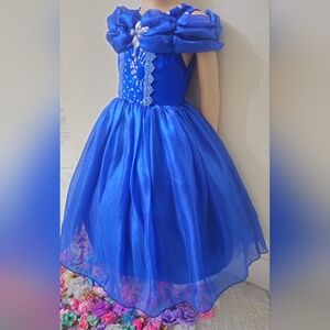 "Deluxe Girls Inspired Princess Cinderella  Dress"